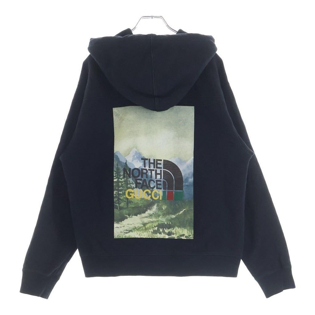 GUCCI(グッチ) 21AW ×THE NORTH FACE プルオーバーパーカー ブラック 671453 XJDW1 レディース