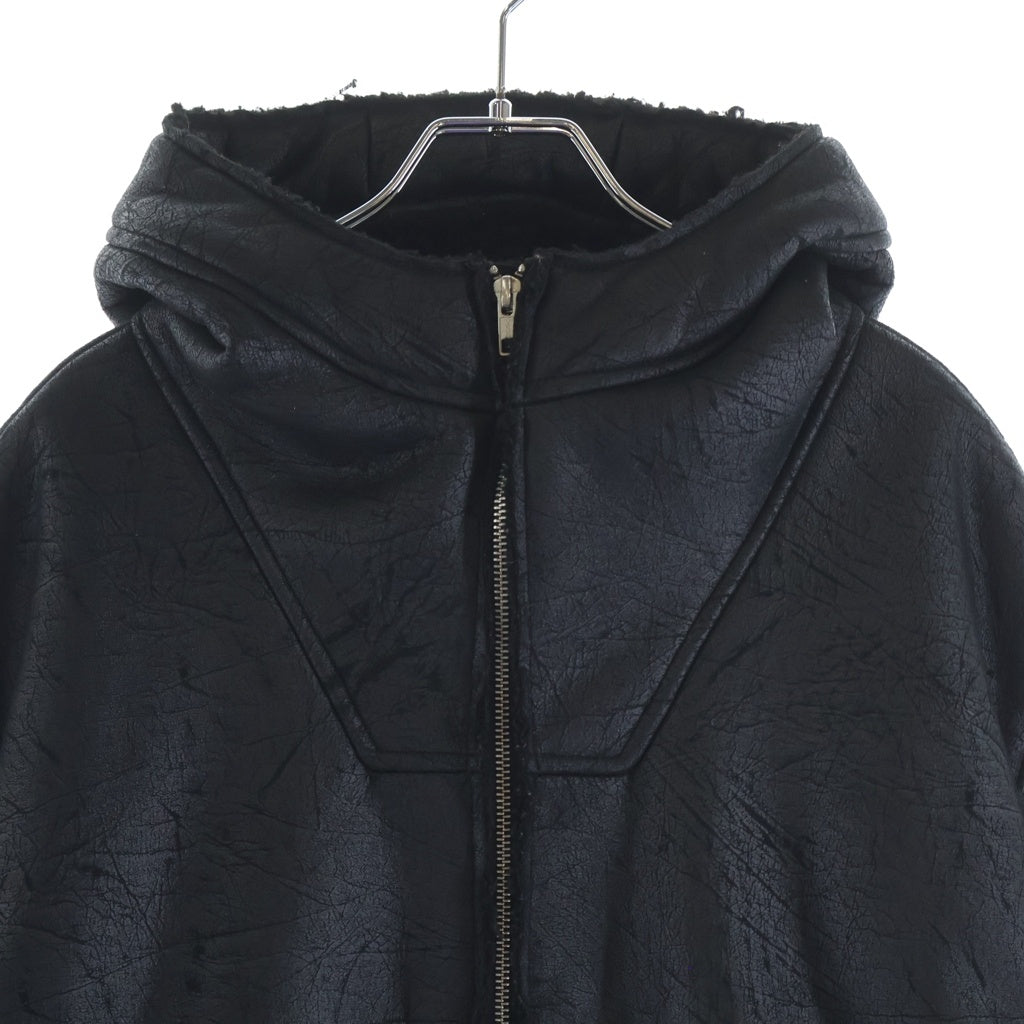 SUPREME(シュプリーム) 23SS Faux Shearling Hooded Jacket フードジャケット ブラック