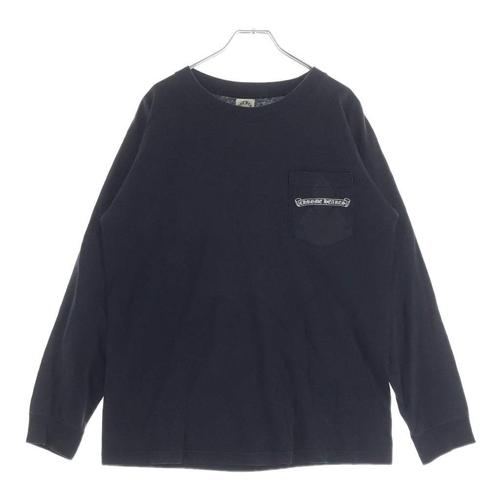 CHROME HEARTS(クロムハーツ) OLD FLEURKNEE TEE オールドモデル フレアニー ロゴプリント 長袖Tシャツ ブラック