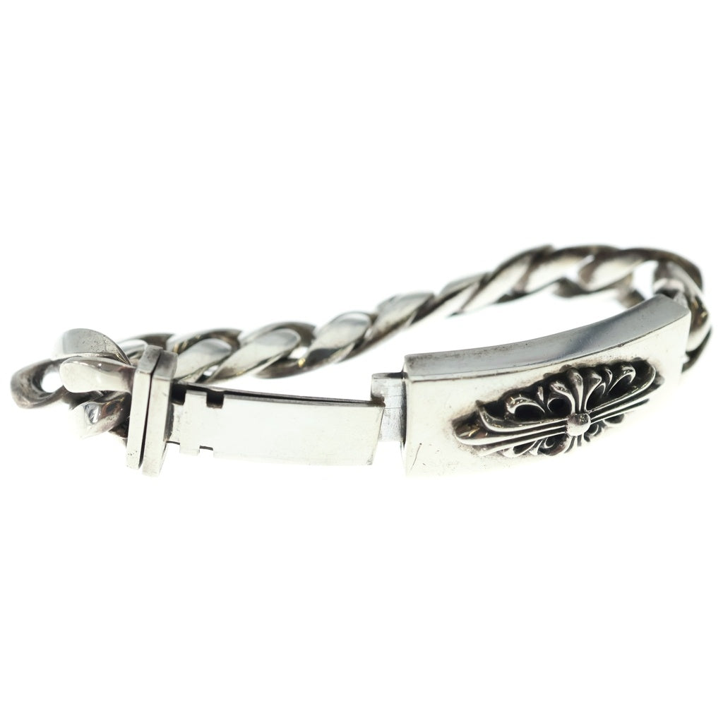 CHROME HEARTS(クロムハーツ) ID FLORAL CRS フローラルクロスIDクラシックリンク ブレスレット 11LINK シルバー BCA164 -