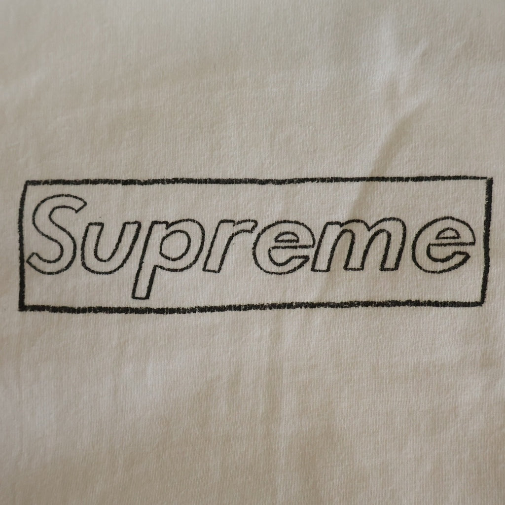 SUPREME(シュプリーム) ×KAWS Chalk Logo Tee カウズ チョークロゴ 半袖Tシャツ カットソー ホワイト