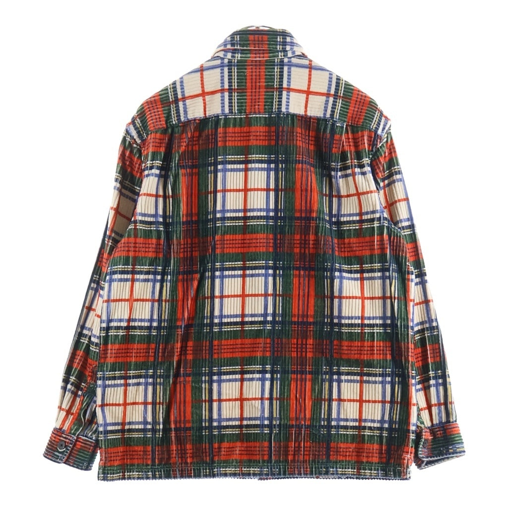 SUPREME(シュプリーム) 22SS Corduroy Plaid Shirt コーデュロイ プライド チェック長袖シャツ マルチカラー