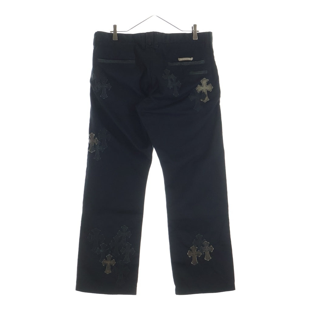 CHROME HEARTS(クロムハーツ) Cemetery Cross Patch Cotton Chino Pants セメタリー クロスパッチ コットンチノパンツ ブラック ‐