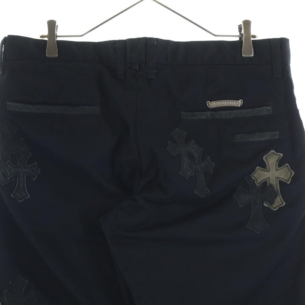 CHROME HEARTS(クロムハーツ) Cemetery Cross Patch Cotton Chino Pants セメタリー クロスパッチ コットンチノパンツ ブラック ‐