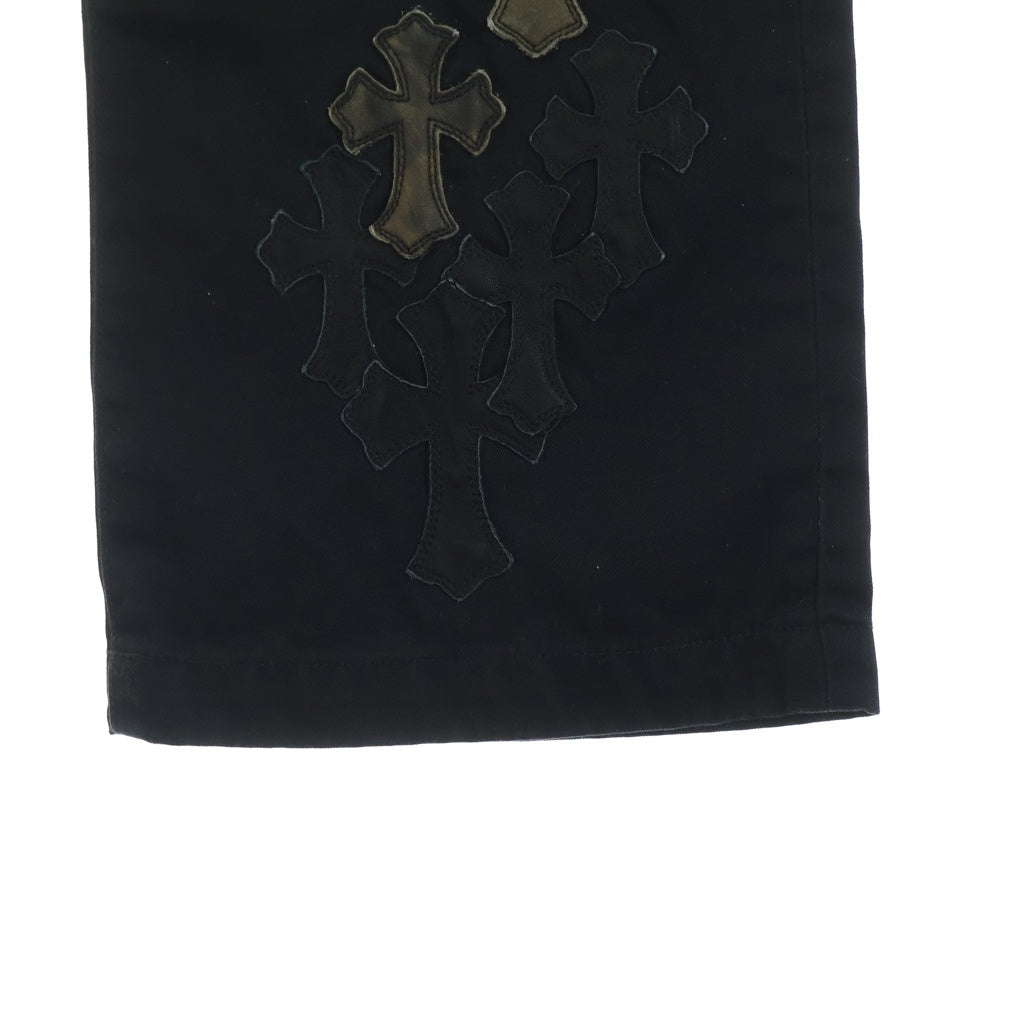 CHROME HEARTS(クロムハーツ) Cemetery Cross Patch Cotton Chino Pants セメタリー クロスパッチ コットンチノパンツ ブラック ‐