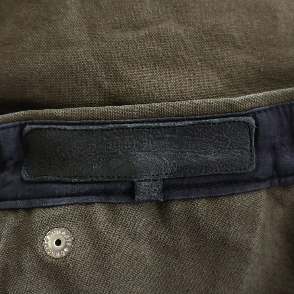 CHROME HEARTS(クロムハーツ) Cemetery Cross Leather Patch Cotton Cargo Pants セメタリークロス レザーパッチ コットンカーゴパンツ ブラウン ‐