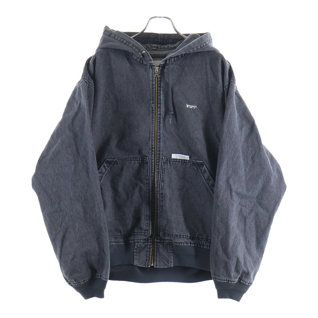 WTAPS(ダブルタップス) 26SS COTTON. DENIM フード付き デニムジャケット ブラック 261WVDT-JKM01