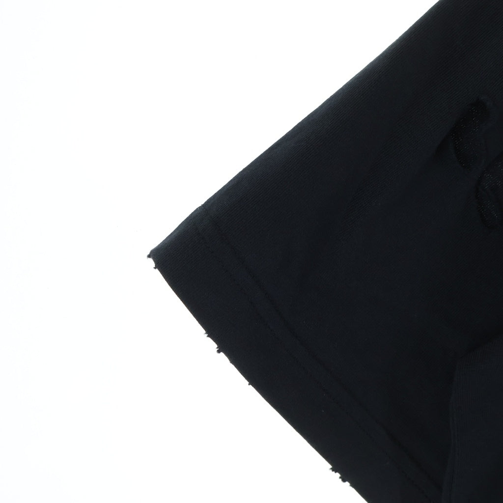 BALENCIAGA(バレンシアガ) DESTROY INSIDE OUT デストロイ インサイドアウト クルーネック半袖カットソー ブラック 720198 TQVP3