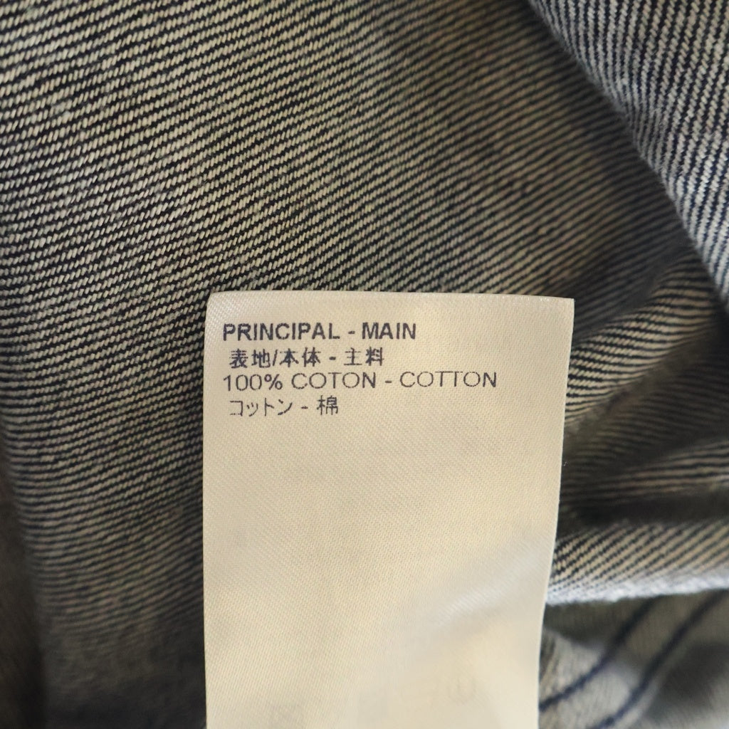 LOUIS VUITTON(ルイヴィトン) 20AW LVリーフ デニムベースボール半袖シャツ インディゴ RM202M VFV HJS15W