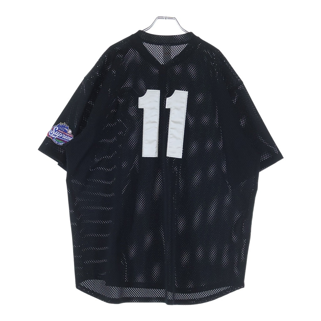 SUPREME(シュプリーム) 25SS S Logo Baseball Henley エスロゴ ベースボール ヘンリー 半袖シャツ ブラック