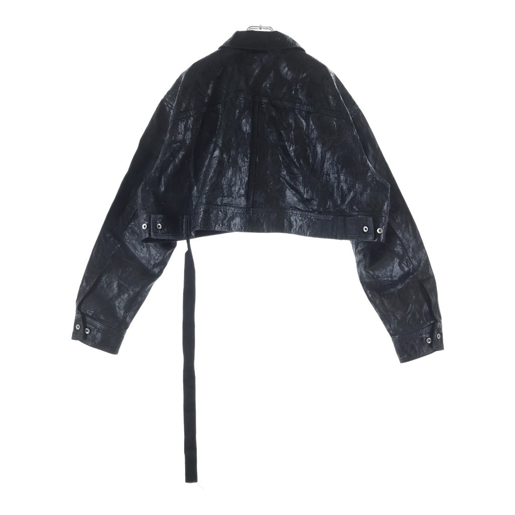 DRKSHDW(ダークシャドウ) 24AW LOOSE FIT CROPPED JACKET ルーズフィット クロップドコーティング デニムジャケット ブラック DU02D2763-BMC