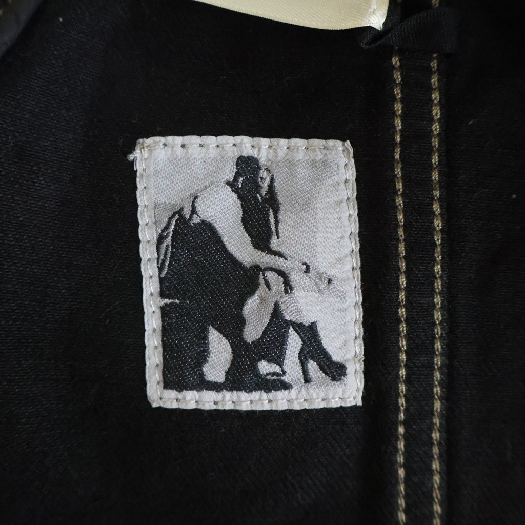DRKSHDW(ダークシャドウ) 24AW LOOSE FIT CROPPED JACKET ルーズフィット クロップドコーティング デニムジャケット ブラック DU02D2763-BMC