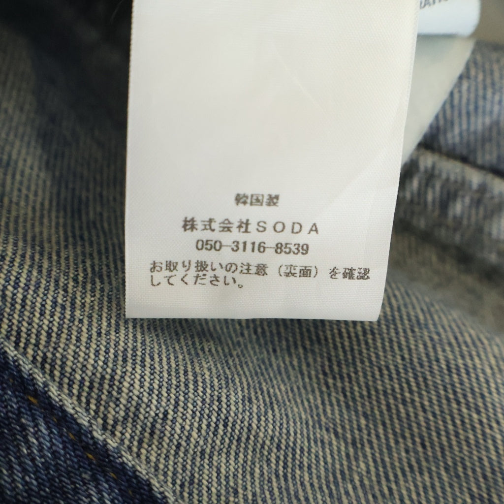 THUG CLUB(サグクラブ) 24AW CHIMERA PANTS キメラ ストレートデニムパンツ インディゴ TC24PT2003