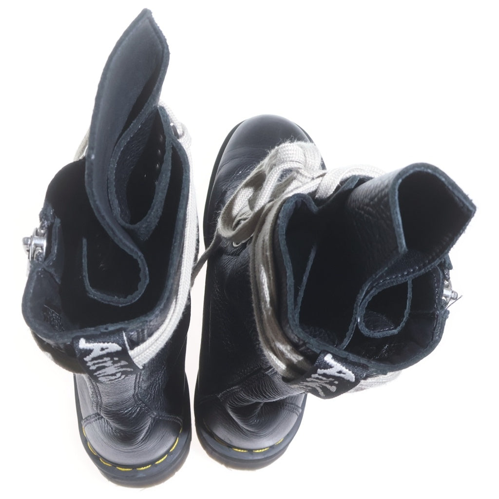 Rick Owens(リックオウエンス) ×Dr MARTENS 18 HOLE BOOTS ドクターマーチン 18ホール レースアップブーツ ブラック US9/27cm 1918RO