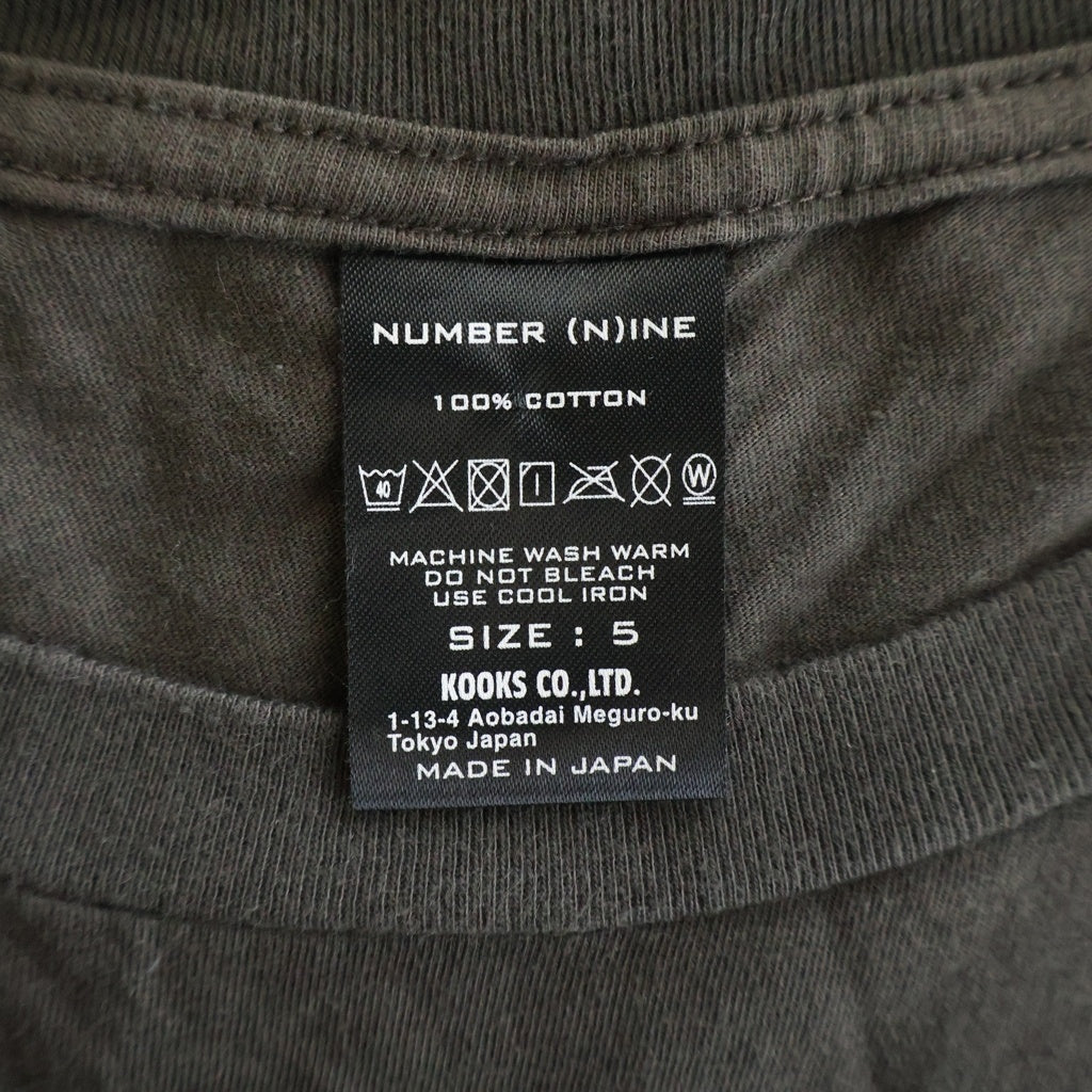 n(n) by NUMBER (N)INE(エヌエヌバイナンバーナイン) ミッキープリント Tシャツ カットソー ブラック