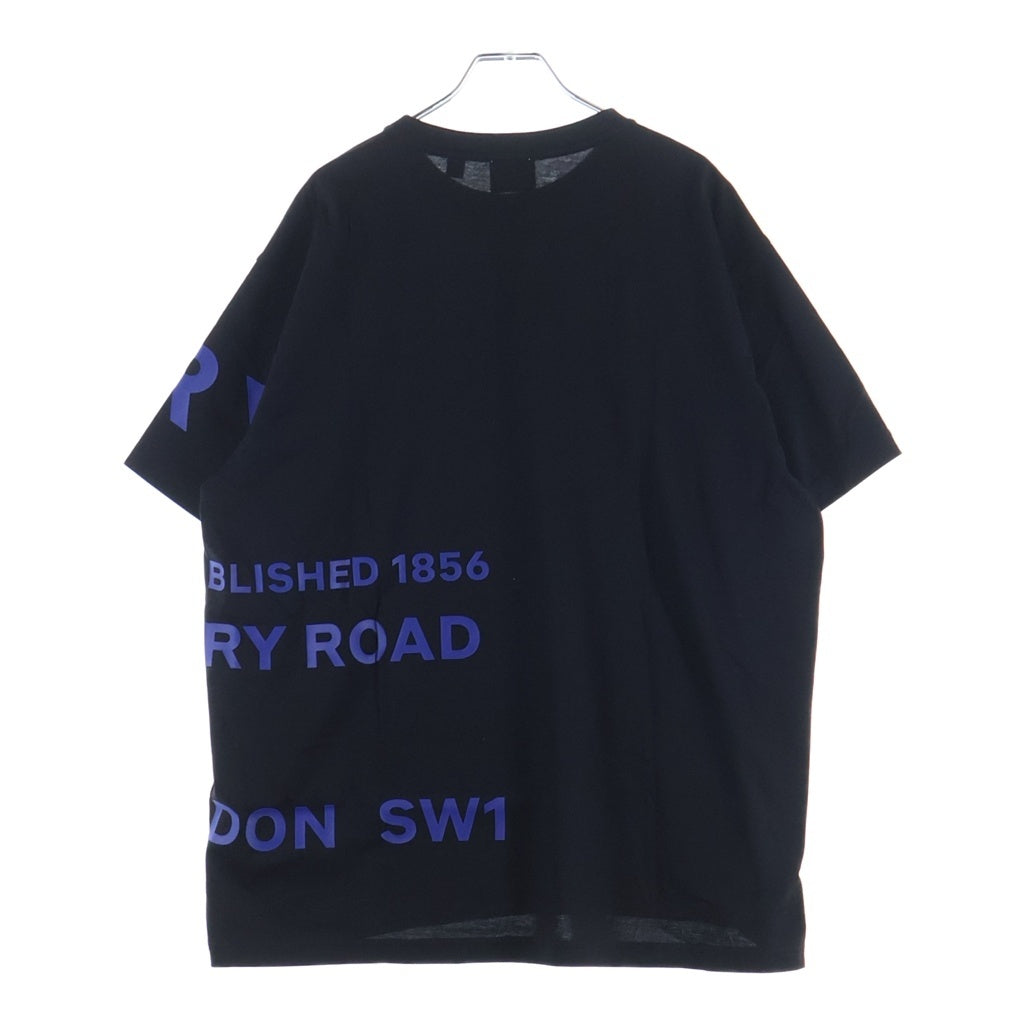 BURBERRY(バーバリー) HORSE FERRY ホースフェリー プリント オーバーサイズ Tシャツ カットソー ブラック 8057986