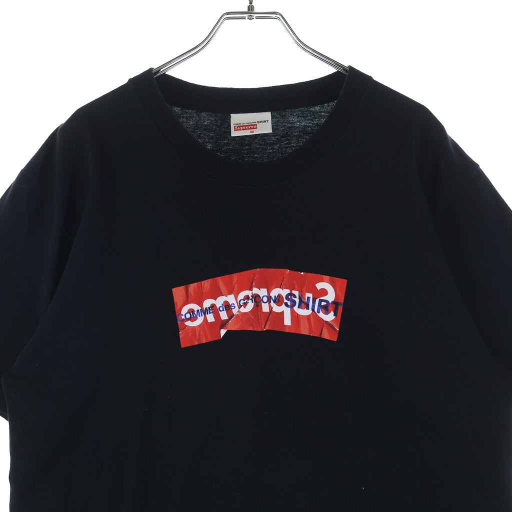 SUPREME(シュプリーム) 17SS ×COMME des GARCONS Box Logo Tee ボックスロゴ Tシャツ カットソー ブラック