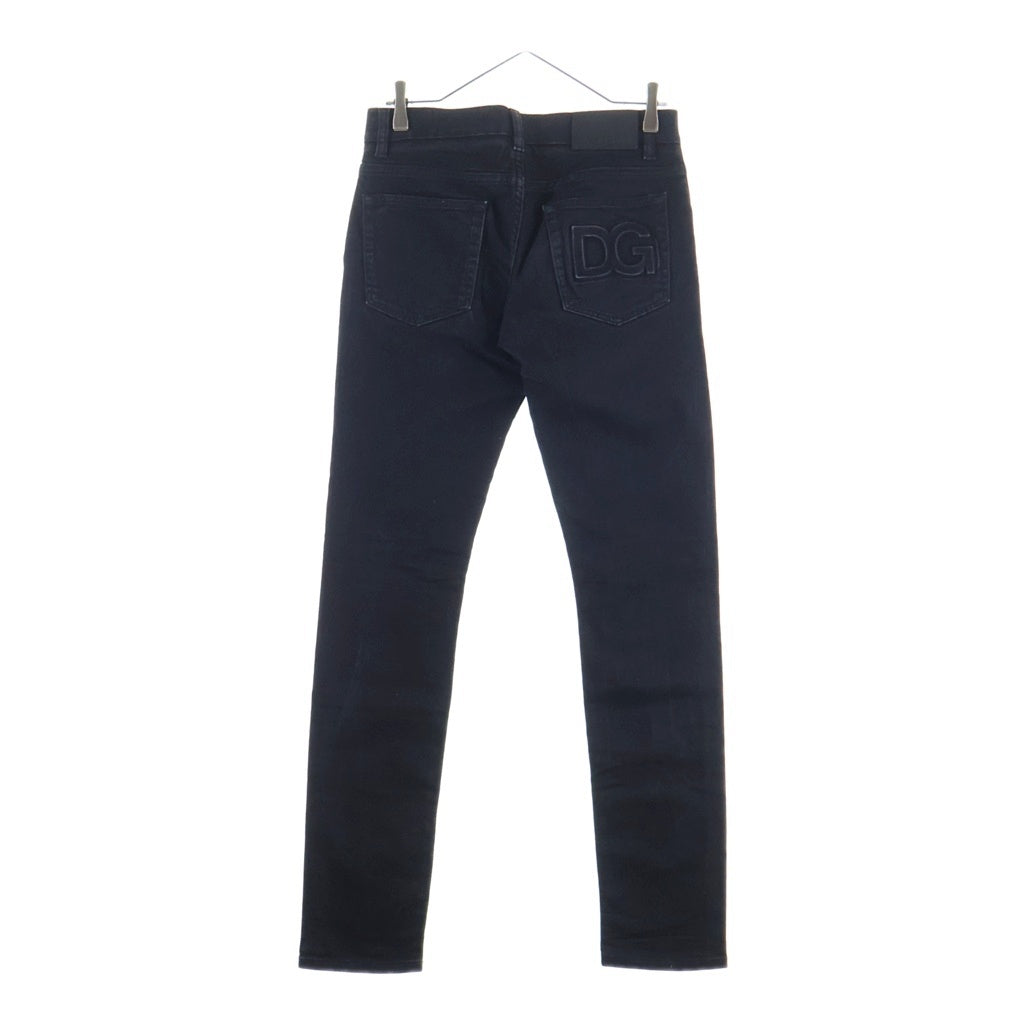 DOLCE & GABBANA(ドルチェアンドガッバーナ) 5ポケット ストレートデニムパンツ ブラック DP GY07LZ G8DK3