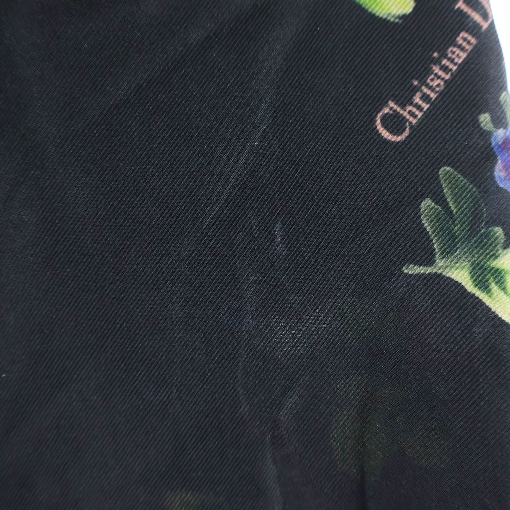 DIOR(ディオール) 19SS ×KAWS BEE刺繍 総柄シルク長袖シャツ ブラック 23C561W6009