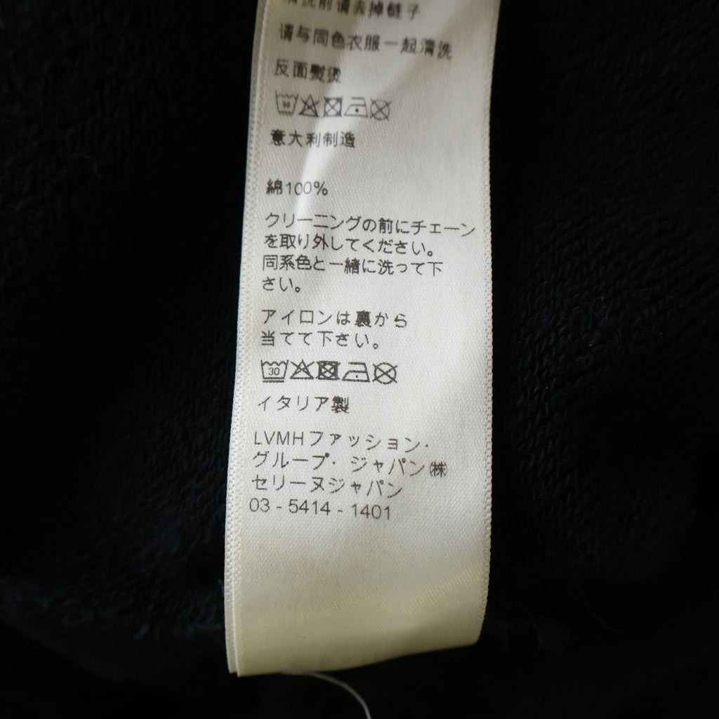 CELINE(セリーヌ) 21AW CHAINS TRACK PANTS IN COTTON FLEECE コットンフリース チェーン ジョガーパンツ スウェットパンツ 2Z108052H ブラック