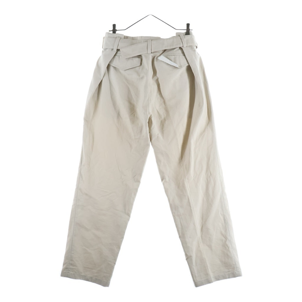 Christian Dior(クリスチャンディオール) 20SS ローラーコースターバックル フロントタック ロングパンツ ベージュ 023C130A4451