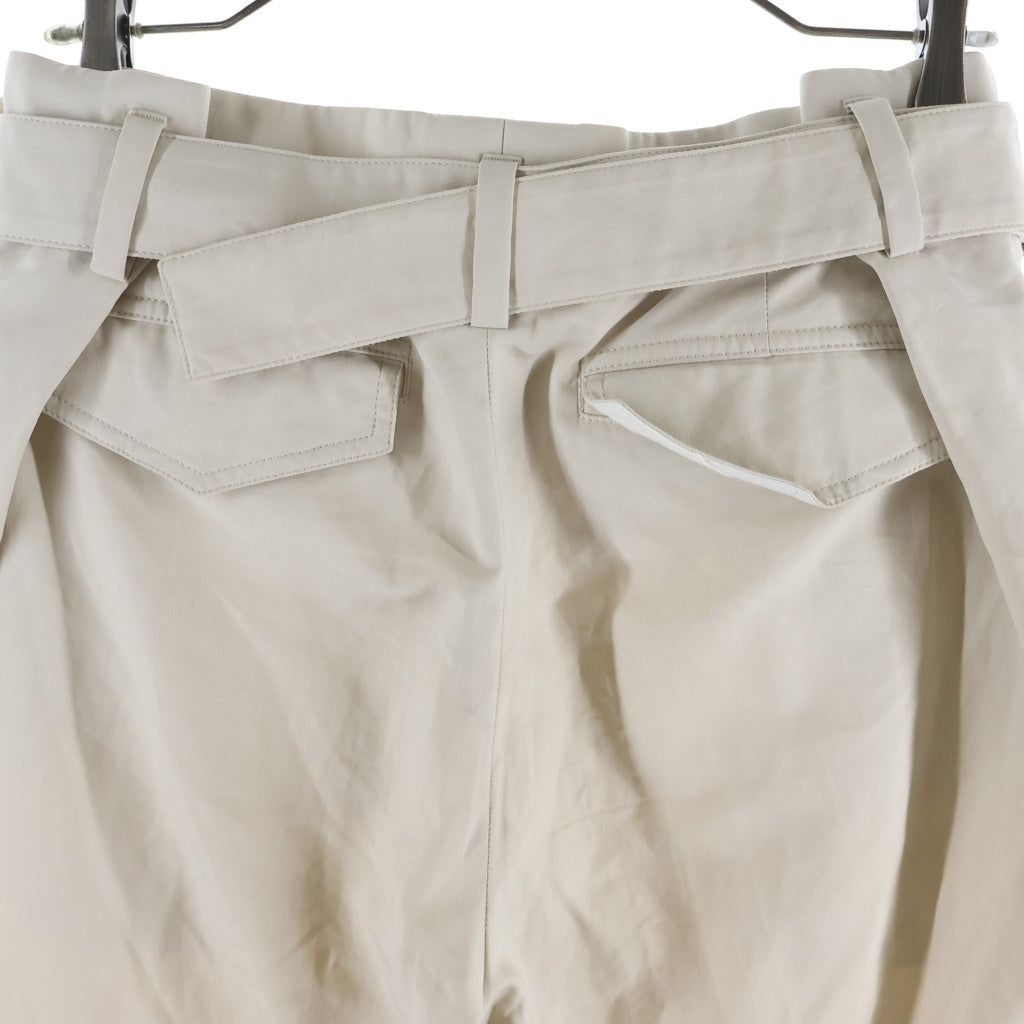 Christian Dior(クリスチャンディオール) 20SS ローラーコースターバックル フロントタック ロングパンツ ベージュ 023C130A4451
