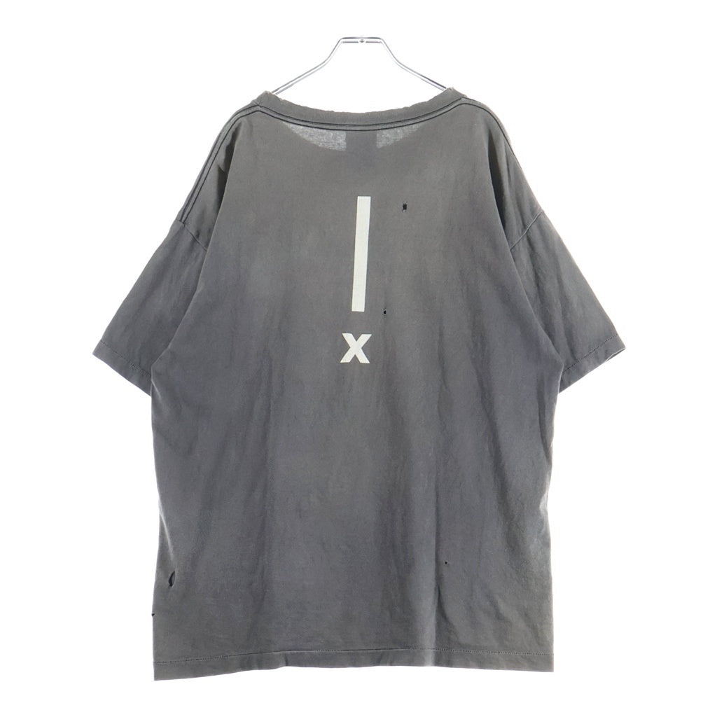 SAINT MICHAEL(セントマイケル) 22AW ×SHERMER ACADEMY SA SS TEE SAINT ROOM シャーマーアカデミー ROOM ショートスリーブ半袖Tシャツ カットソー ブラック SM-A22-0000-056