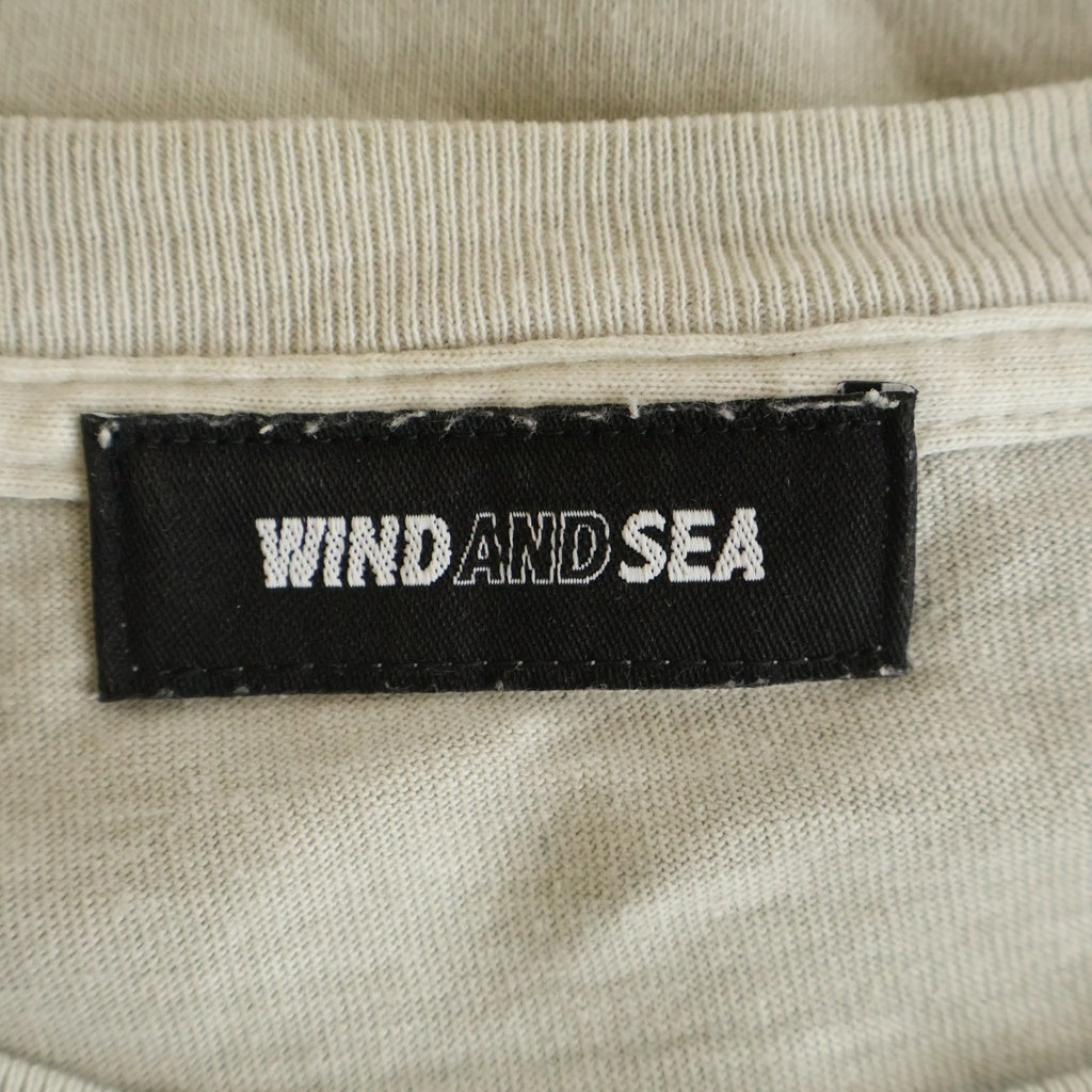 WIND AND SEA(ウィンダンシー) ×NIRVANA IN UTERO ニルヴァーナプリント 半袖Tシャツ カットソー ベージュ WDS-O-NVN-25-Q4-03