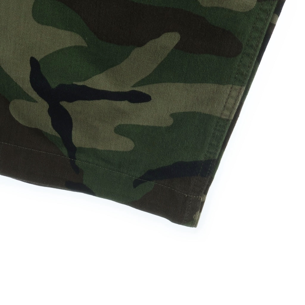 CELINE(セリーヌ) 21SS Loose Cargo Pants In Camouflage Cotton ルーズカーゴパンツ カモ柄ドローストリングカーゴパンツ グリーン 2Z133494M