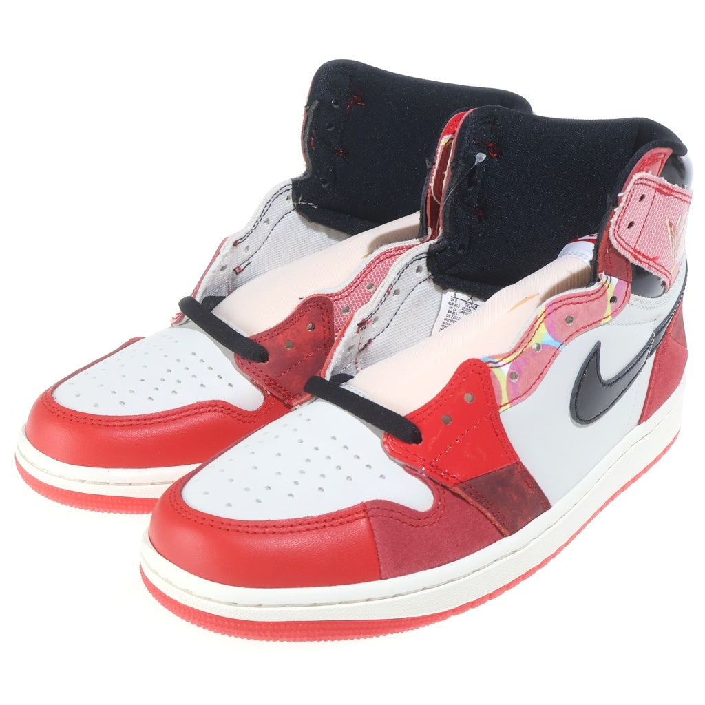 NIKE(ナイキ) AIR JORDAN 1 RETRO HIGH OG エアジョーダン1 レトロ スパイダーマン レザーハイカットスニーカー レッド/ホワイト US9/27cm DV1748-601