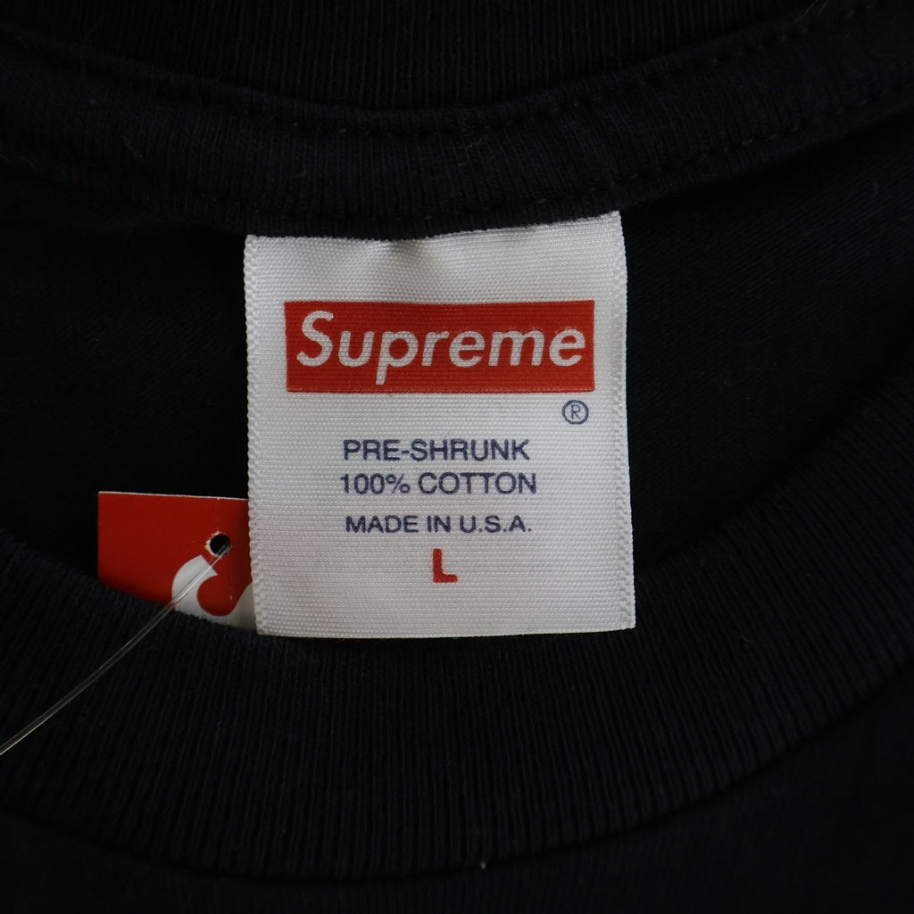 SUPREME(シュプリーム) 23SS Kurt Cobain S/S Tee フロントカートコバーンプリント クルーネック半袖カットソーTシャツ ブラック