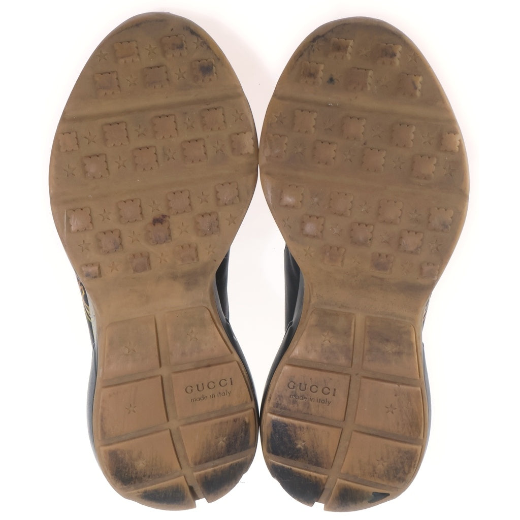 GUCCI(グッチ) RHYTON GGスプリーム レザーダットスニーカー ブラック 552851