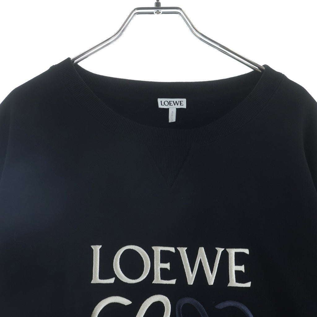 LOEWE(ロエベ) 22AW ANAGLAM LOGO SWEATSHIRT アナグラムロゴ プルオーバースウェットトレーナー ブラック