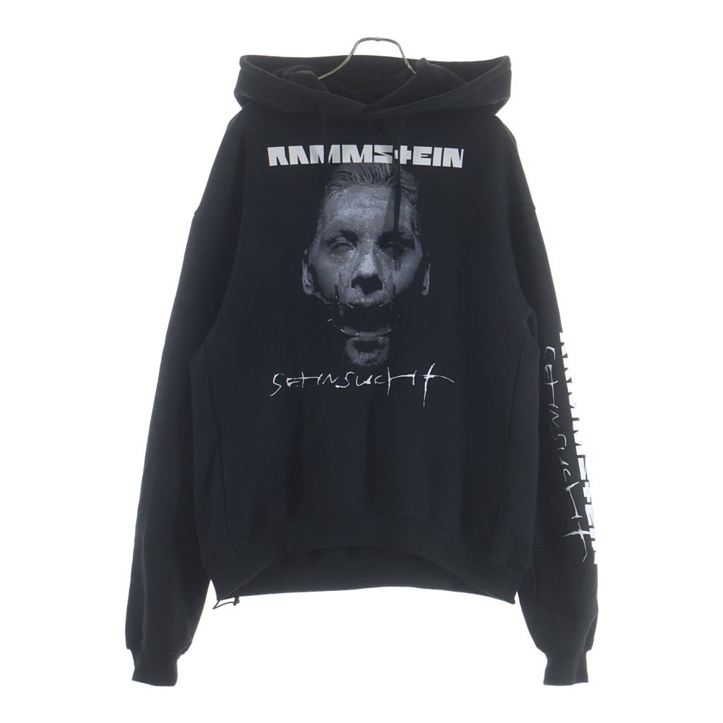 VETEMENTS(ヴェトモン) 18AW Rammstein hoodie ラムシュタイン プルオーバーパーカー フーディー ブラック