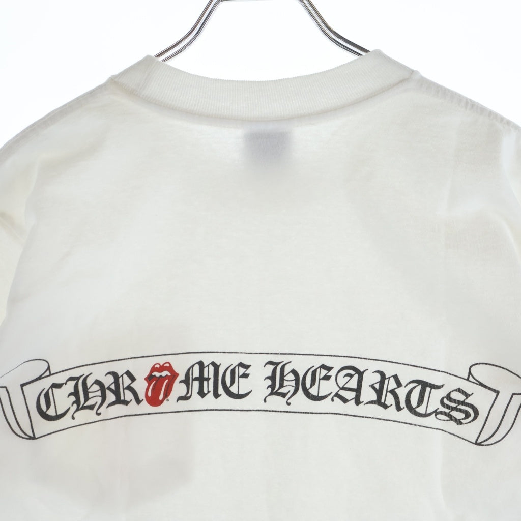 CHROME HEARTS(クロムハーツ) OLD CH T-SHIRT ROLLING STONES リップタン 半袖Tシャツカットソー ホワイト