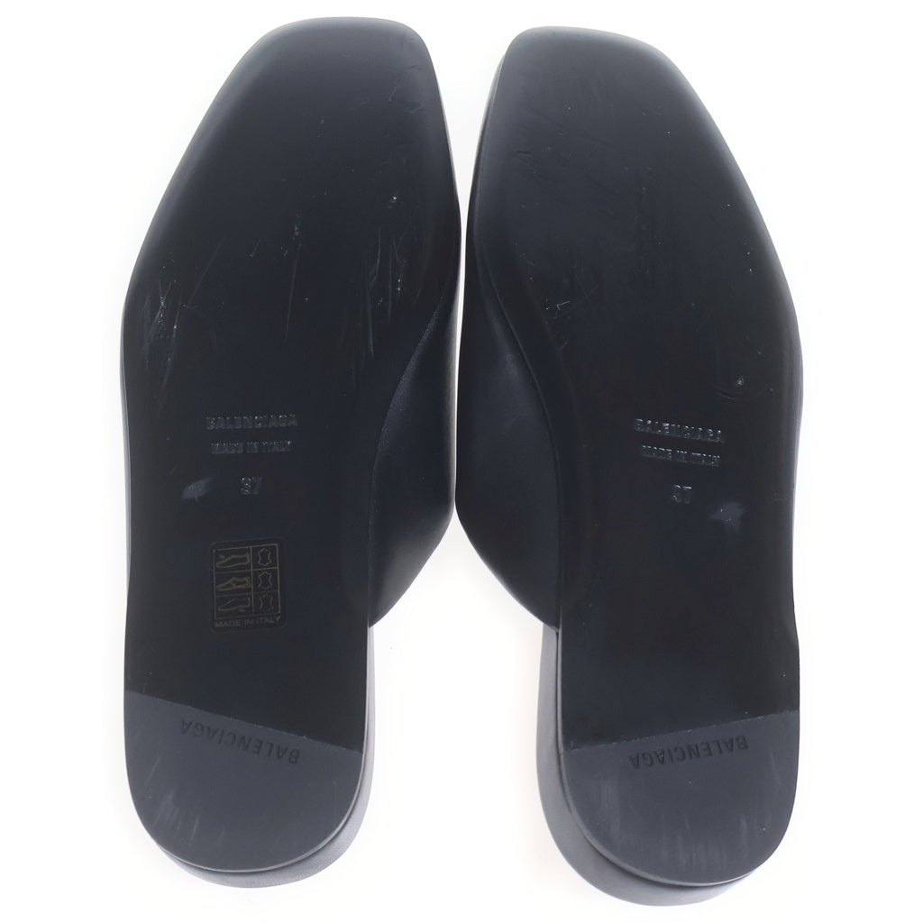 BALENCIAGA(バレンシアガ) Cosy BBレザーミュール サンダル ブラック 590935