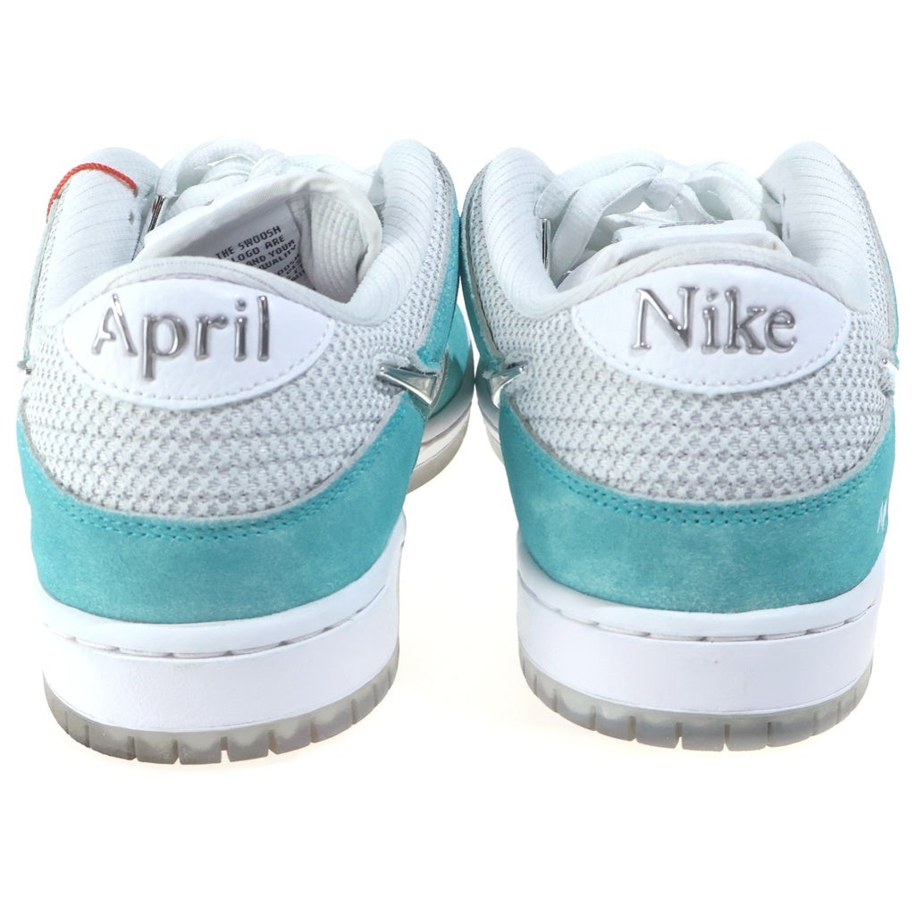 NIKE(ナイキ) ×APRIL SKATEBOARDS Dunk Low Pro エイプリルスケートボード SB ダンク ロー プロ QS ローカットシューズ スニーカー ホワイト/ブルー FD2562-400