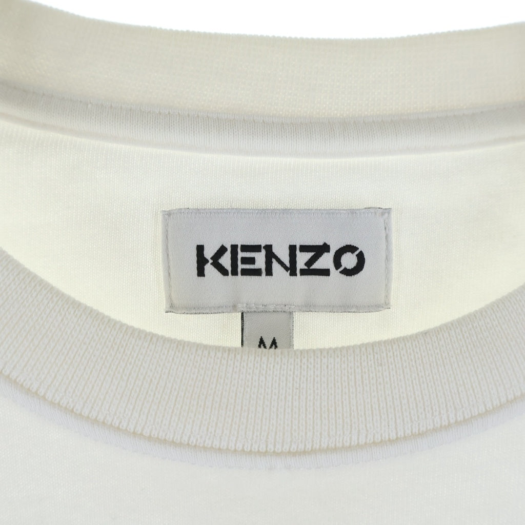KENZO(ケンゾー) Tribute Embroidered T-shirt フロント刺繍半袖Tシャツ カットソー ホワイト FC55TS2044SB