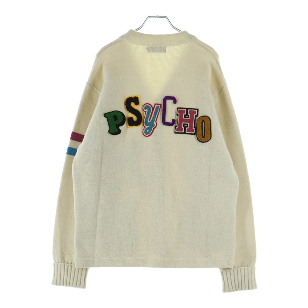 HYSTERIC GLAMOUR(ヒステリックグラマー) サイコワッペンカーディガン ニット ホワイト 02213ND03