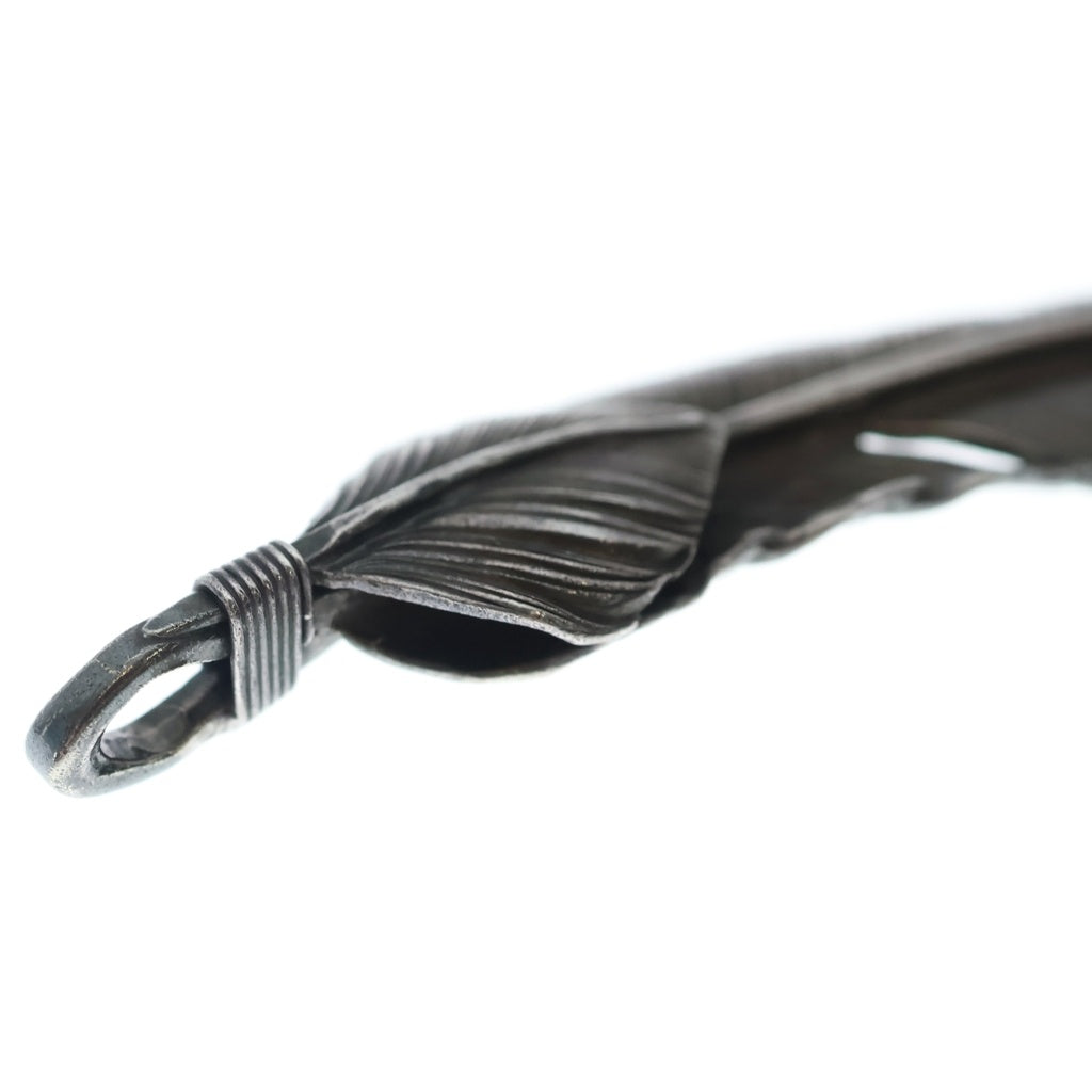 goro's(ゴローズ) 【オールド】上銀特大フェザー 右向き ペンダントトップ シルバー BGA033