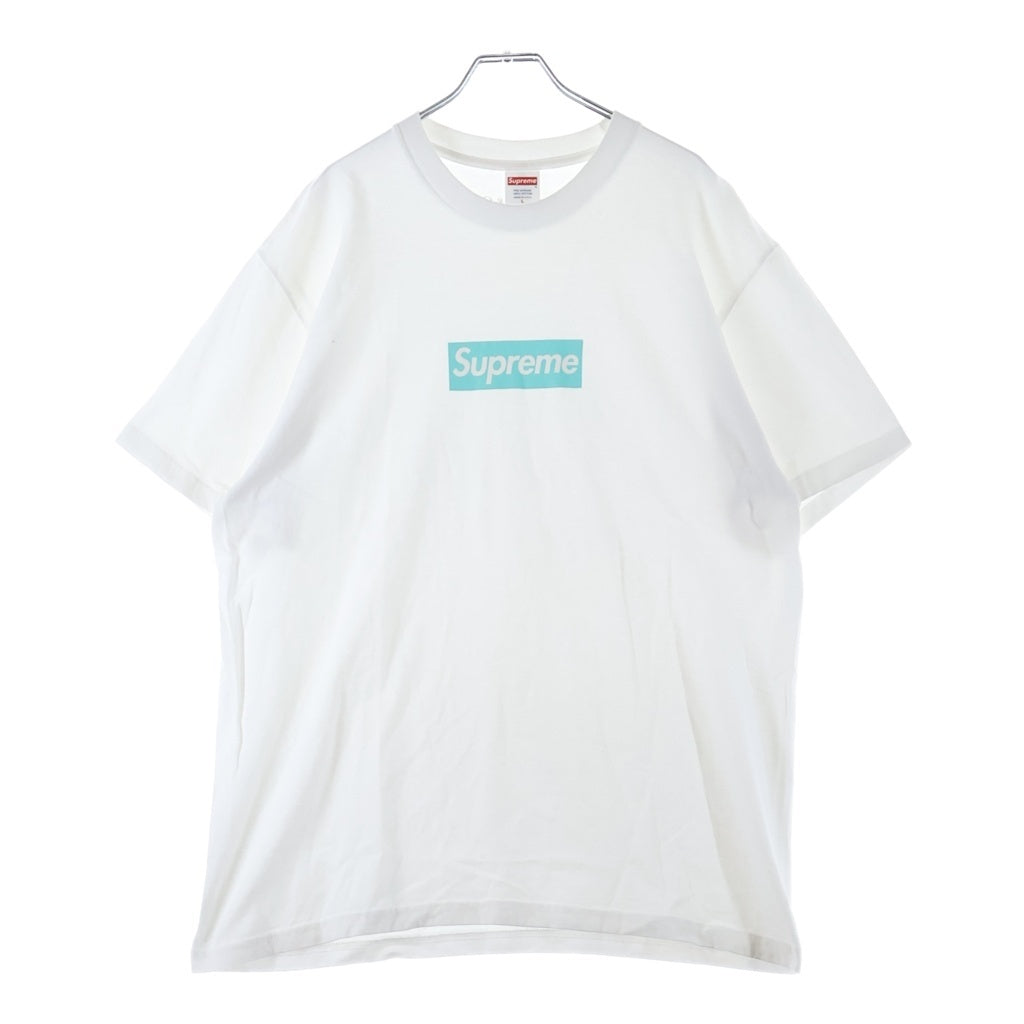 SUPREME(シュプリーム) ×TIFFANY & Co Box Logo Tee ティファニー ボックスロゴ半袖Tシャツ カットソー ホワイト