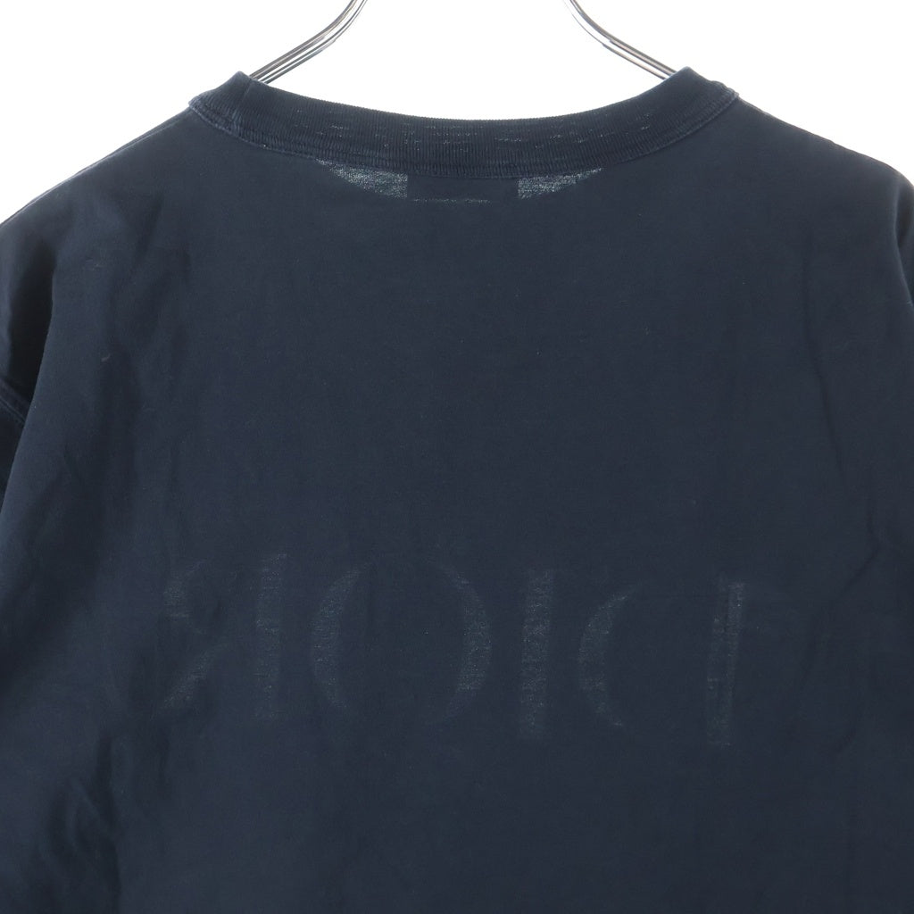 DIOR(ディオール) ロゴ刺繍 クルーネック半袖オーバーサイズカットソーTシャツ ブラック 183J685A0677