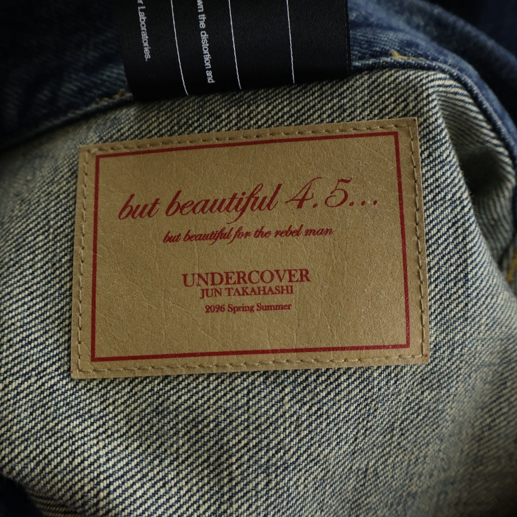 UNDERCOVER(アンダーカバー) 26SS but beautiful 加工デニムジャケット インディゴ UC1F4204-1