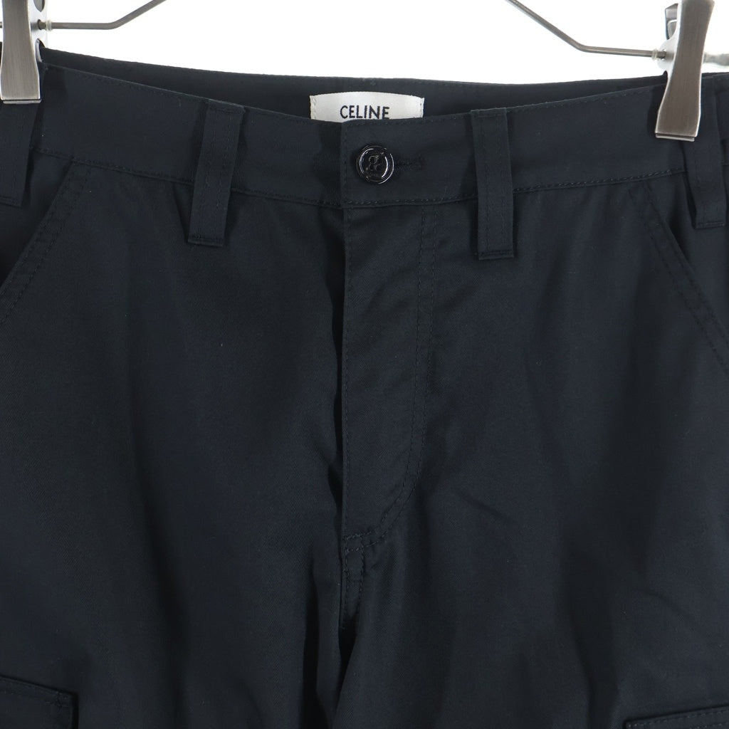 CELINE(セリーヌ) 24AW テクニカルカーゴパンツ ブラック RP011004N.38NO