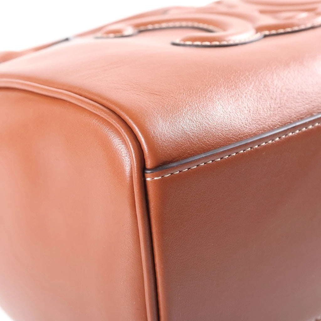 CELINE(セリーヌ) スモールボストン キュイル 2WAYハンドバッグ ブラウン GD金具 レディース