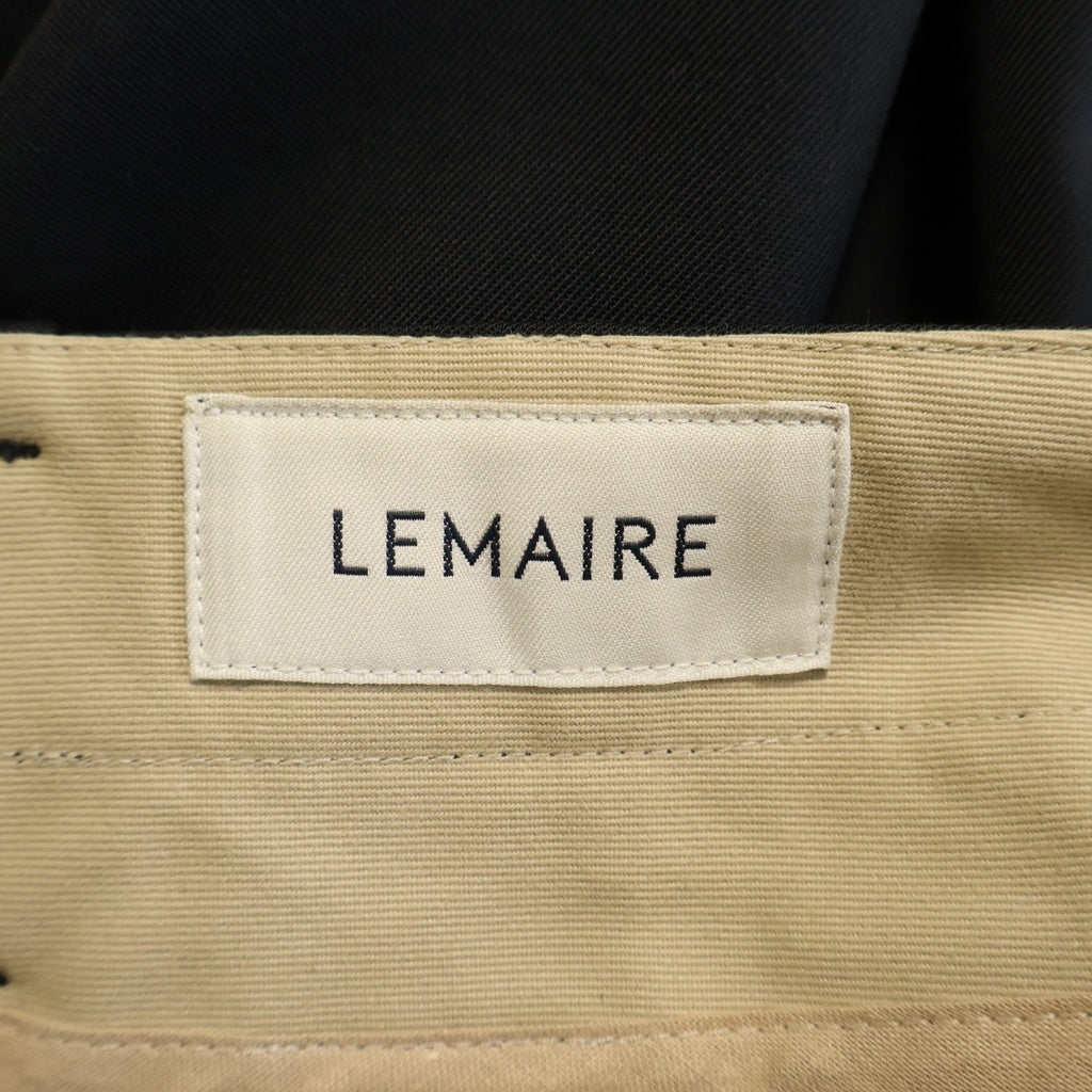 LEMAIRE(ルメール) TRENCH WIDE SLACKS PANTS トレンチ ワイド スラックスパンツ ブラック