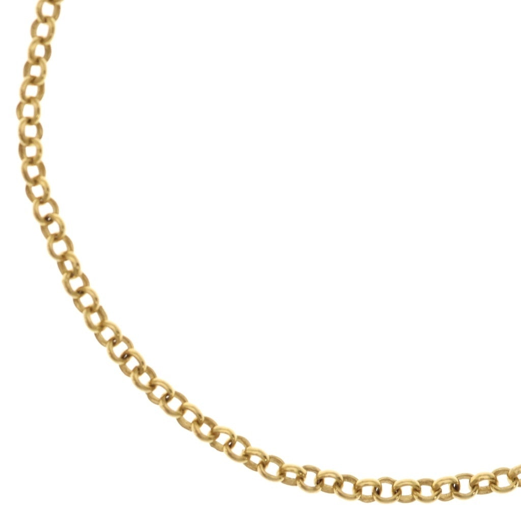 CHROME HEARTS(クロムハーツ) 22K NECKCHAIN R18 ロールチェーンネックレス 18inch ゴールド BCA010