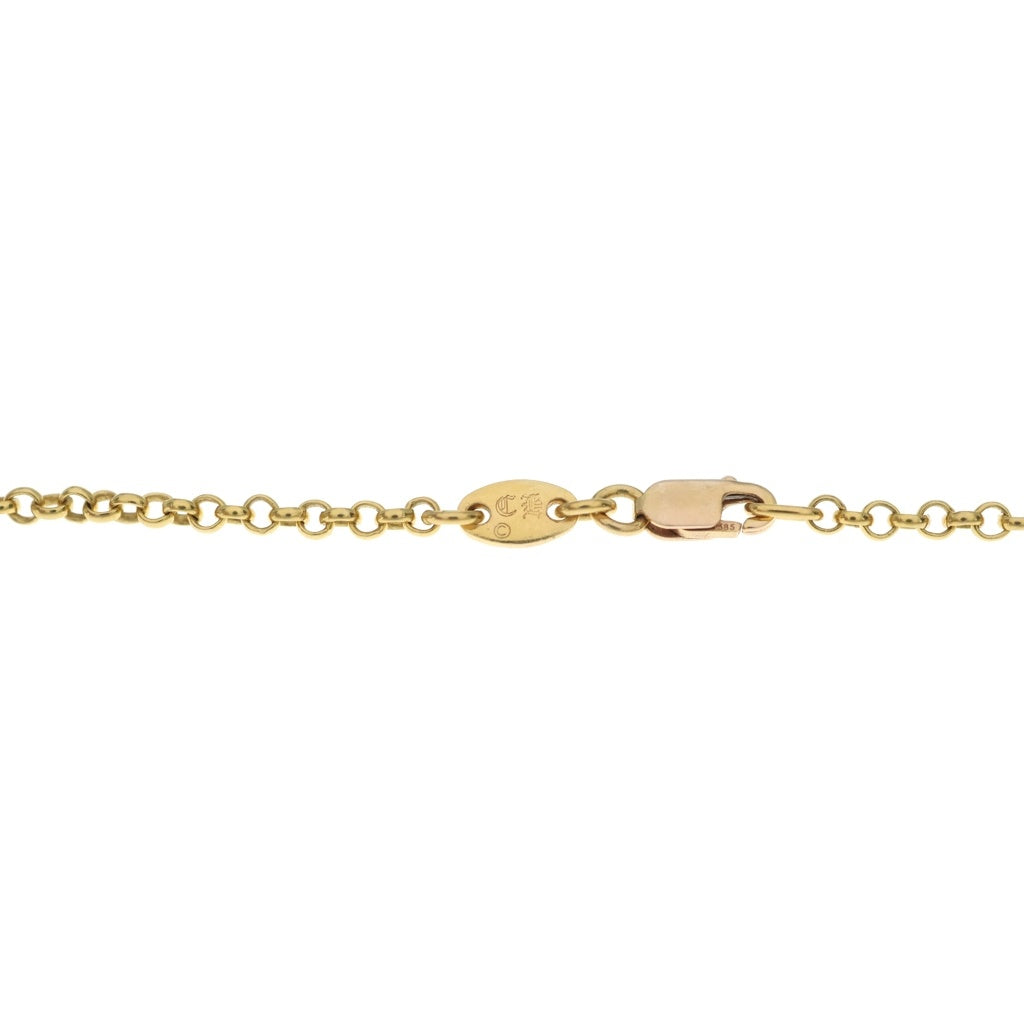 CHROME HEARTS(クロムハーツ) 22K NECKCHAIN R18 ロールチェーンネックレス 18inch ゴールド BCA010