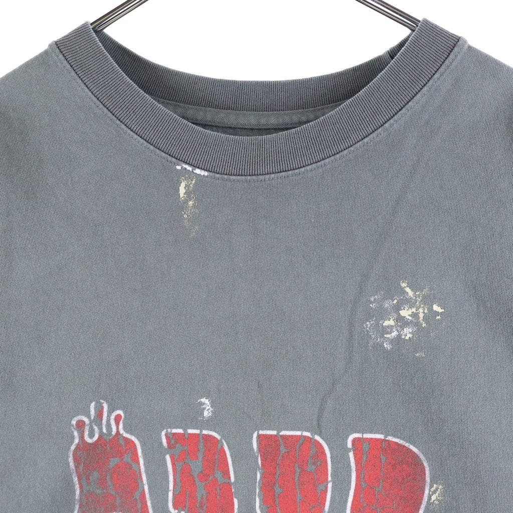 RRR123 RIVINGTON roi Rebis(リヴィントンロイレビス) 25SS LOVE STUFF TEE グラフィック半袖Tシャツ カットソー グレー