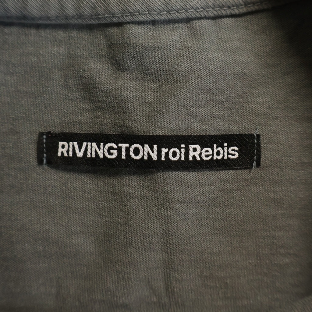 RRR123 RIVINGTON roi Rebis(リヴィントンロイレビス) 25SS LOVE STUFF TEE グラフィック半袖Tシャツ カットソー グレー
